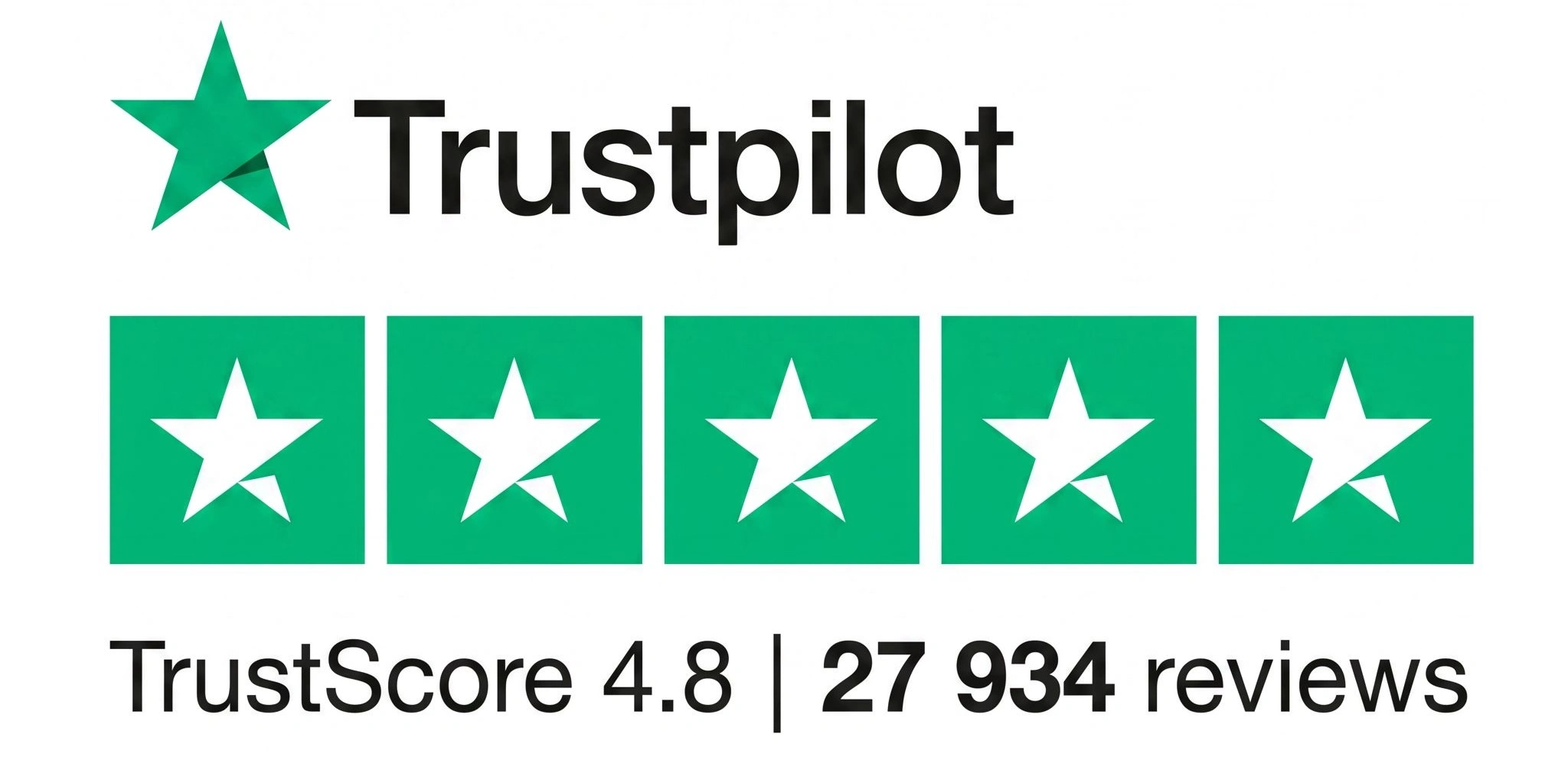 TrustScore 4.8 | 27 934 reviews